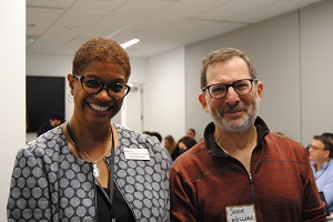 Pro Bono Center Executive Director Kelli Neptune and Superior Court Judge Steven Wellner